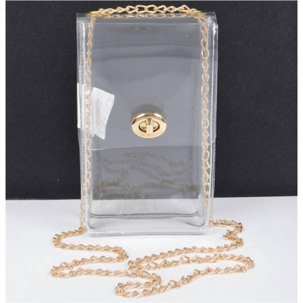 NEW 3AM BY H&D ACCESSORIES women's stadium approved crossbody bag in clear